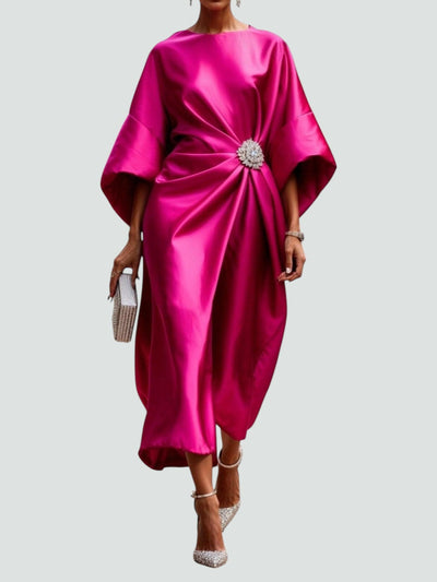 Albertine™ |  Elegantes langes Kleid aus Satin