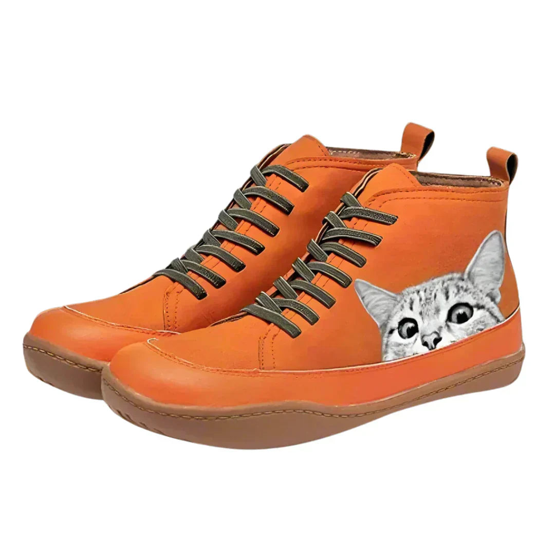 Aurel™ | Ankle Boots für Katzenliebhaber