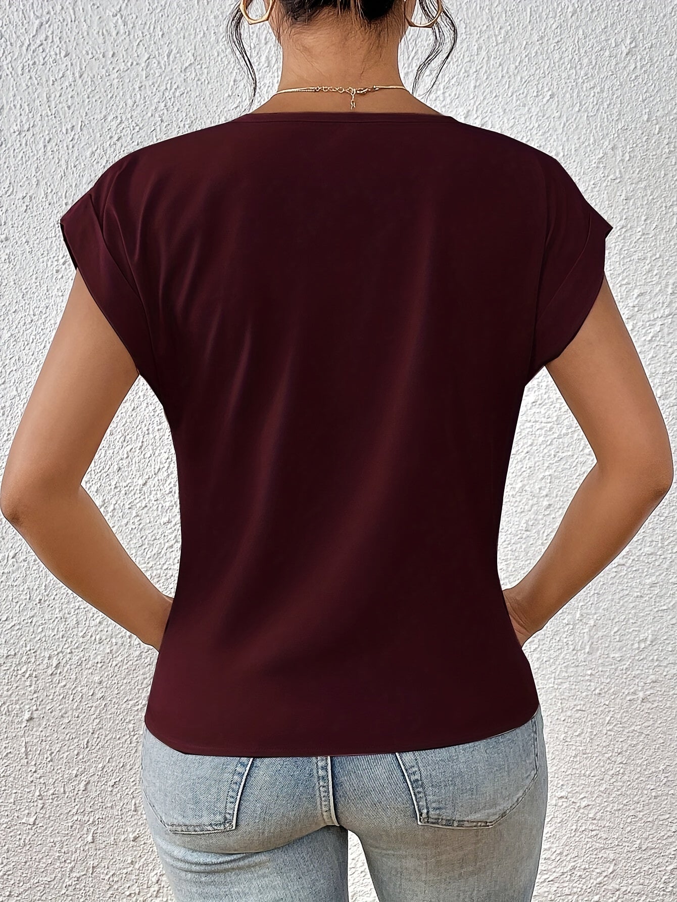 Gigi™ - Schickes Top mit Knoten und V-Ausschnitt