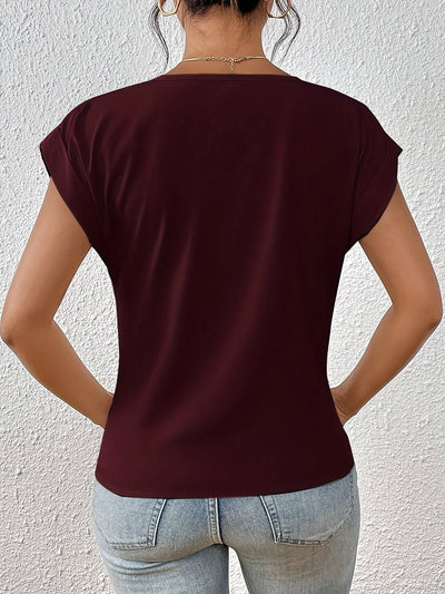 Gigi™ - Schickes Top mit Knoten und V-Ausschnitt