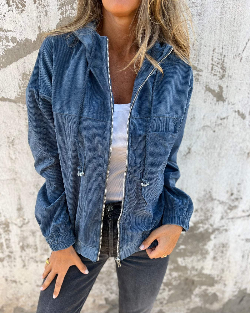 Isa™ | Jacke aus geripptem Samt
