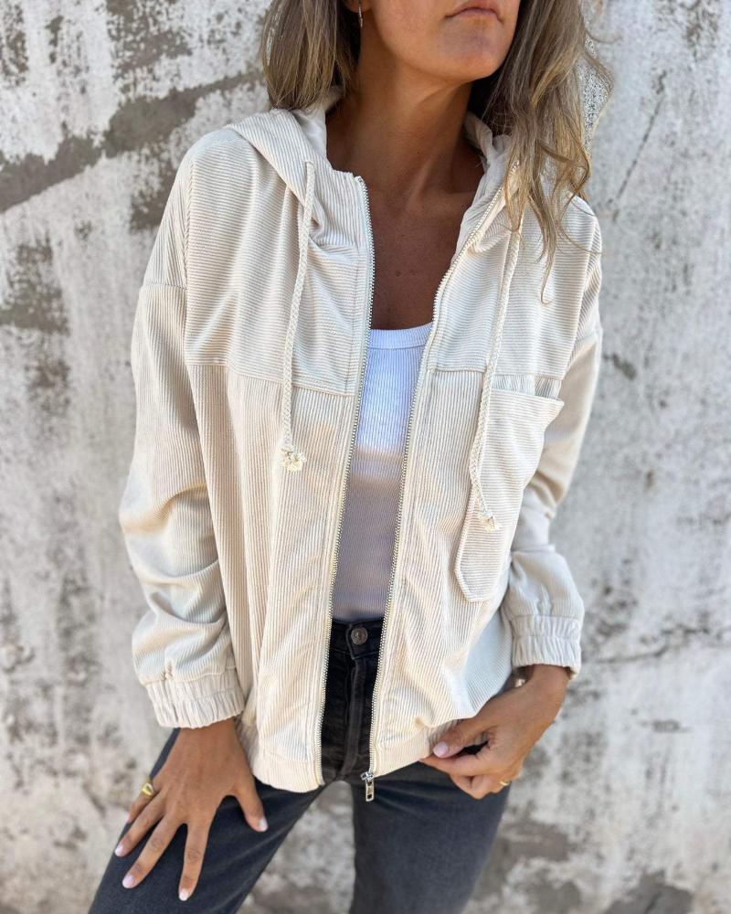 Isa™ | Jacke aus geripptem Samt
