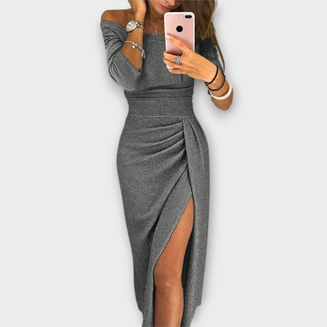 Minjee™ - Elegantes Off-Shoulder Kleid