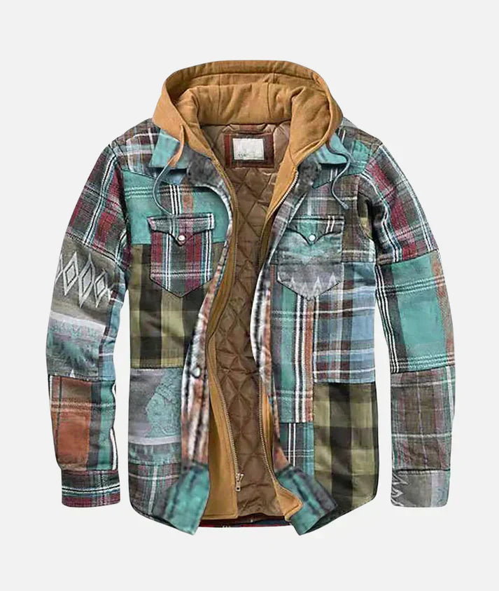 Adrian™ | Karierte Patchwork-Jacke