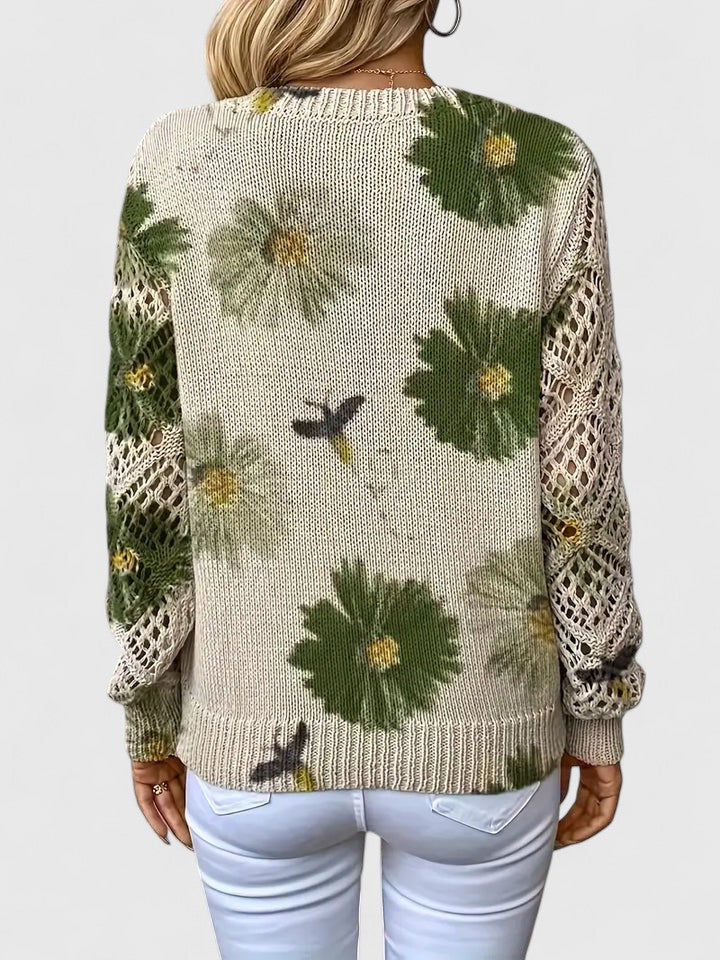 Aurélie™ | Elegant pullover mit Blumenmuster