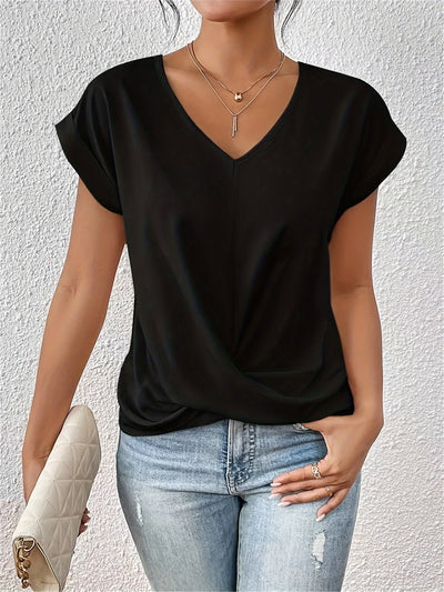 Gigi™ - Schickes Top mit Knoten und V-Ausschnitt