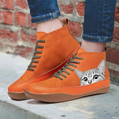 Aurel™ | Ankle Boots für Katzenliebhaber