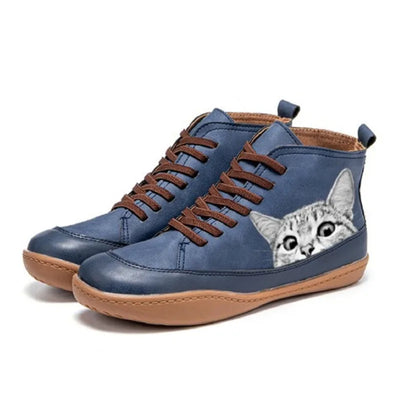 Aurel™ | Ankle Boots für Katzenliebhaber