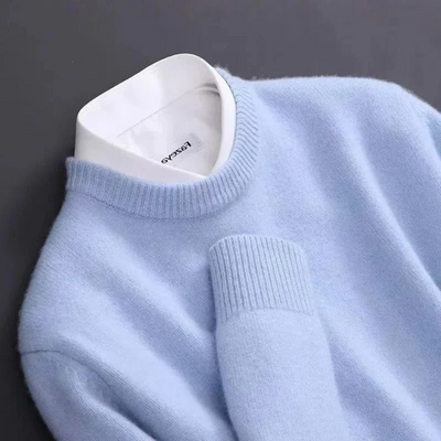 Thierry™ | Kaschmirpullover mit Rundhalsausschnitt