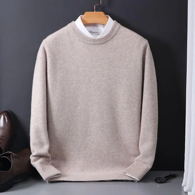 Thierry™ | Kaschmirpullover mit Rundhalsausschnitt