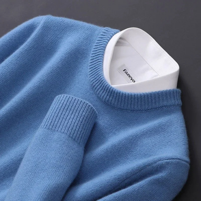 Thierry™ | Kaschmirpullover mit Rundhalsausschnitt