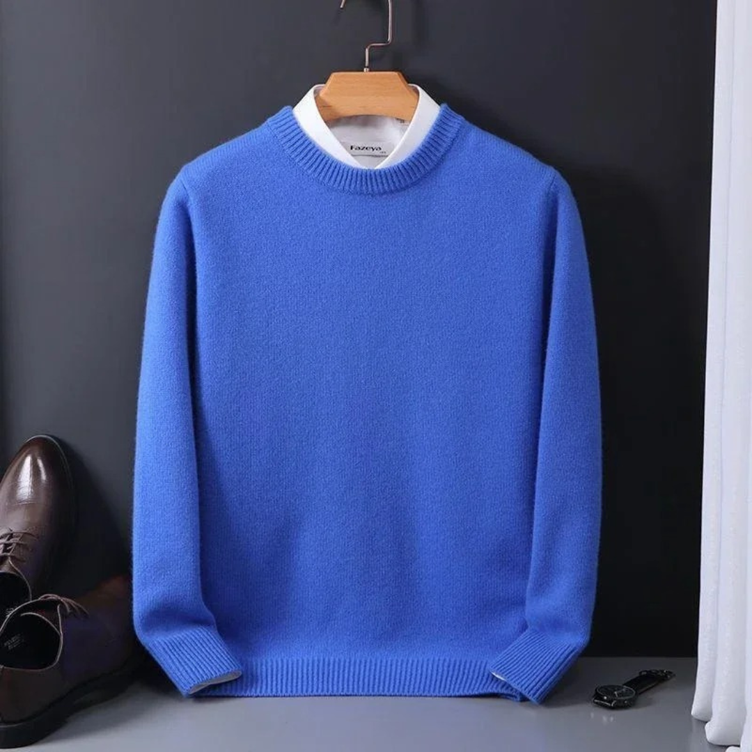 Thierry™ | Kaschmirpullover mit Rundhalsausschnitt
