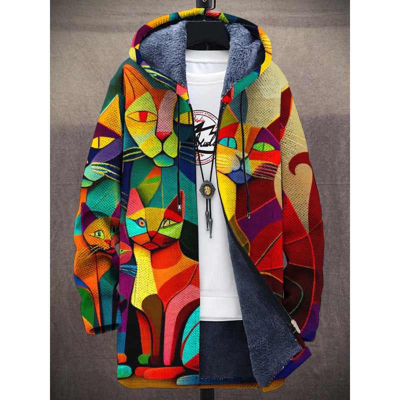 Elandra™  | Luxuriöse Strickjacke, inspiriert von Kunst