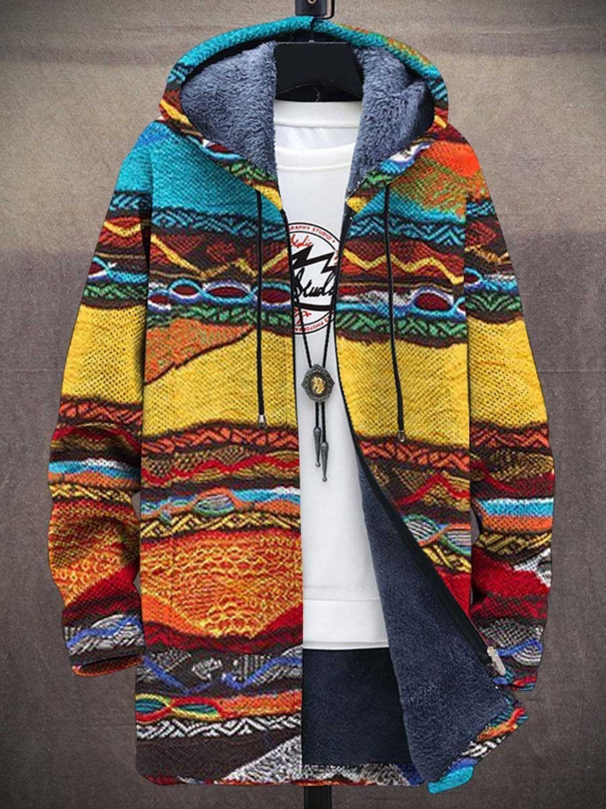 Jindalee™  | Luxuriöse Strickjacke, inspiriert von Kunst
