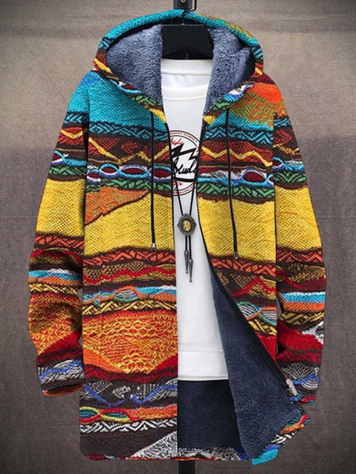 Jindalee™  | Luxuriöse Strickjacke, inspiriert von Kunst