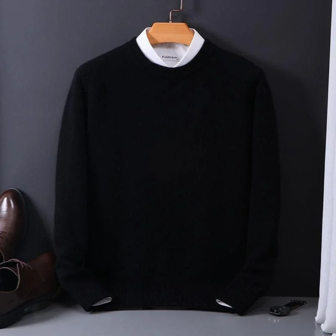 Thierry™ | Kaschmirpullover mit Rundhalsausschnitt