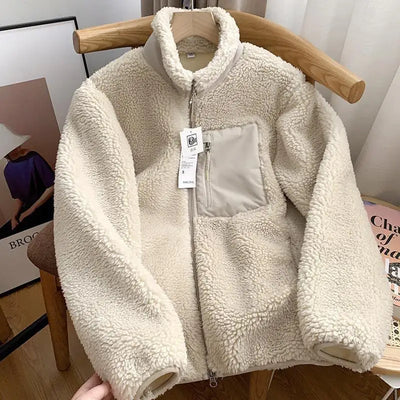 Lily™ - Damen Winterjacke mit Teddy-Effekt
