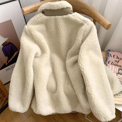 Lily™ - Damen Winterjacke mit Teddy-Effekt