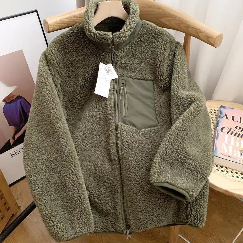 Lily™ - Damen Winterjacke mit Teddy-Effekt