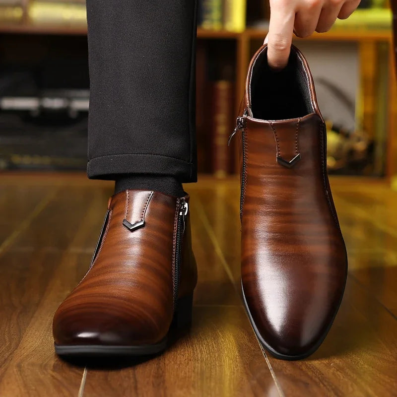Alfred™ | Beckett Lederstiefel mit Reißverschluss