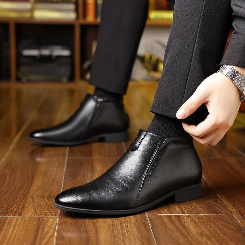 Alfred™ | Beckett Lederstiefel mit Reißverschluss