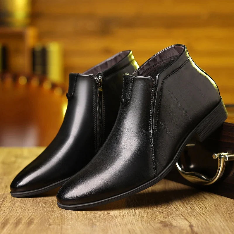 Alfred™ | Beckett Lederstiefel mit Reißverschluss