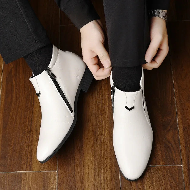 Alfred™ | Beckett Lederstiefel mit Reißverschluss