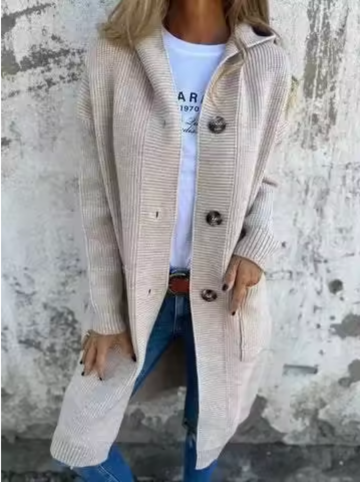 Viola™ | Lange Strickjacke