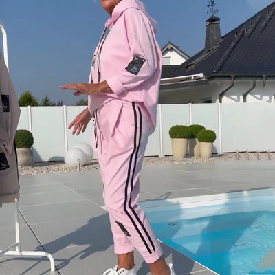 Amara™ | Zweiteiliges Damen-Set mit Kapuzenpullover und Jogginghose