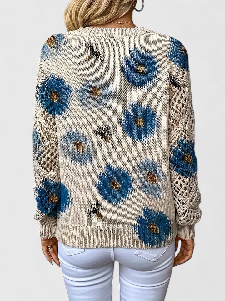 Aurélie™ | Elegant pullover mit Blumenmuster