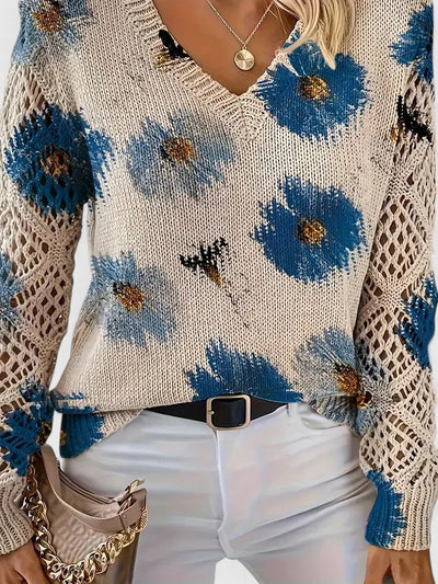 Aurélie™ | Elegant pullover mit Blumenmuster