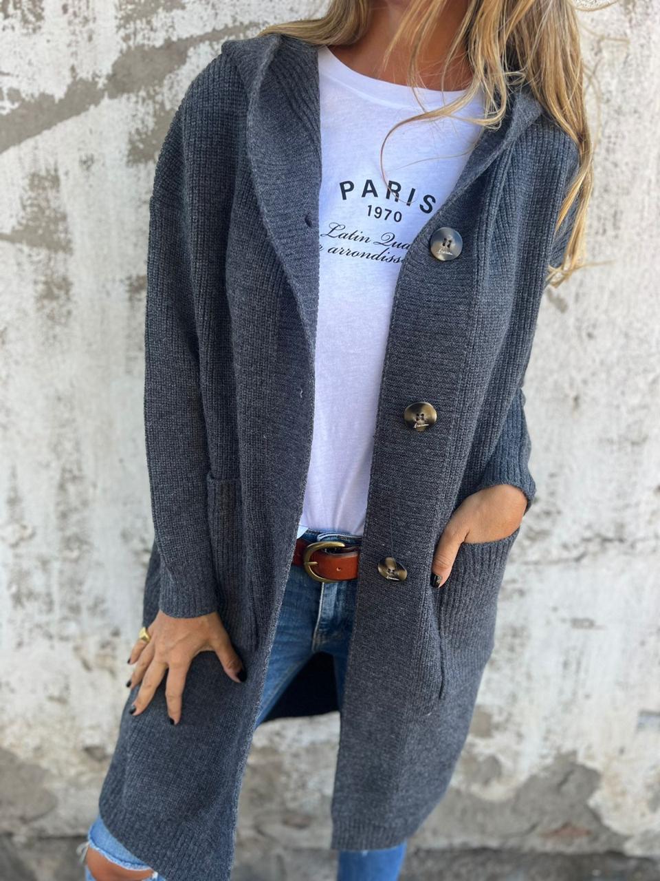Viola™ | Lange Strickjacke