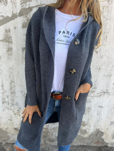 Viola™ | Lange Strickjacke
