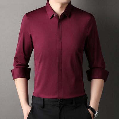 Mitchel™ | Knitterfreies Stretchhemd für Herren (1+1 GRATIS)