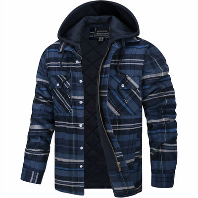 Julius™ | Karierte Jacke mit Reißverschluss